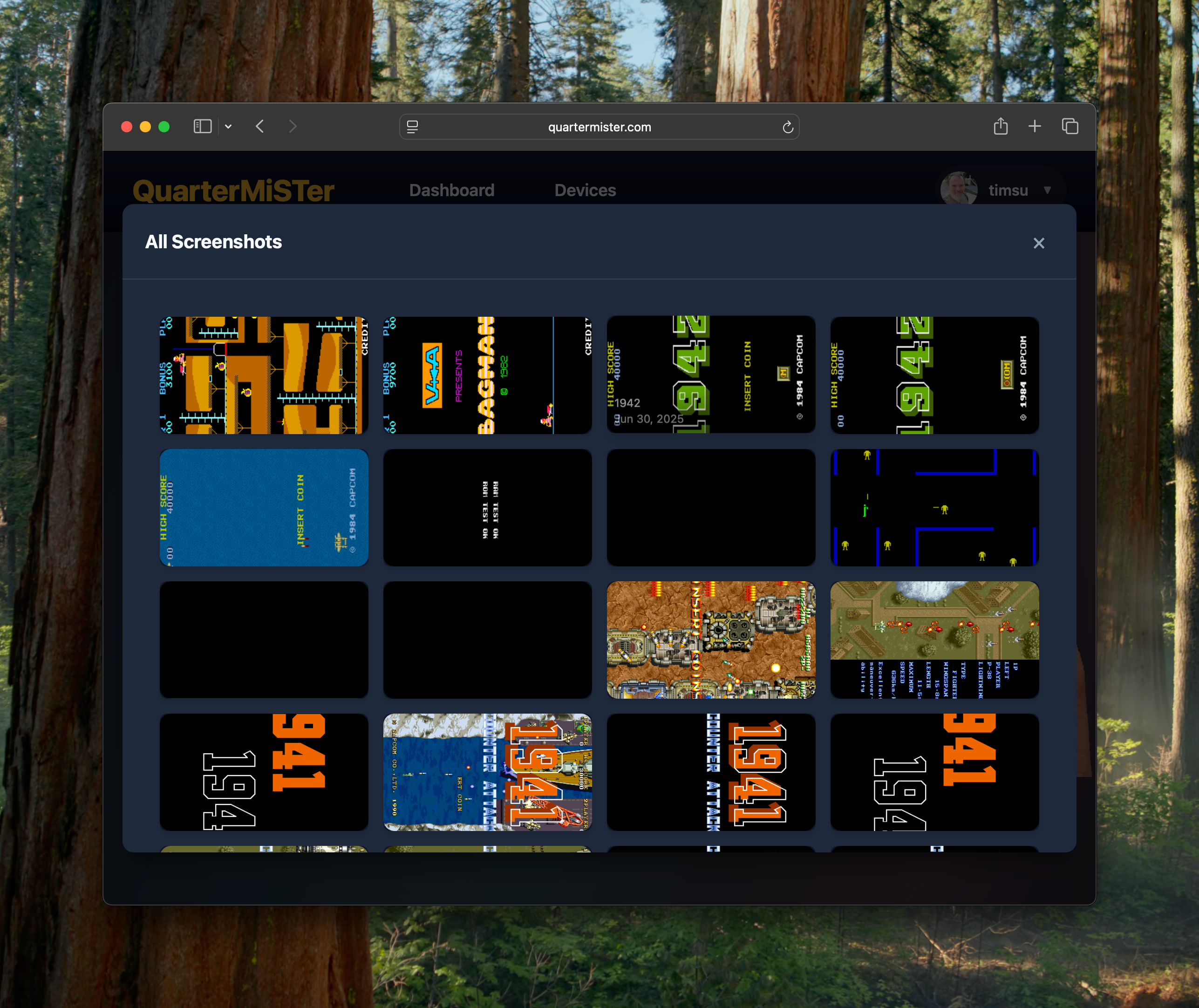 Screenshots Manager - Dark Mode
